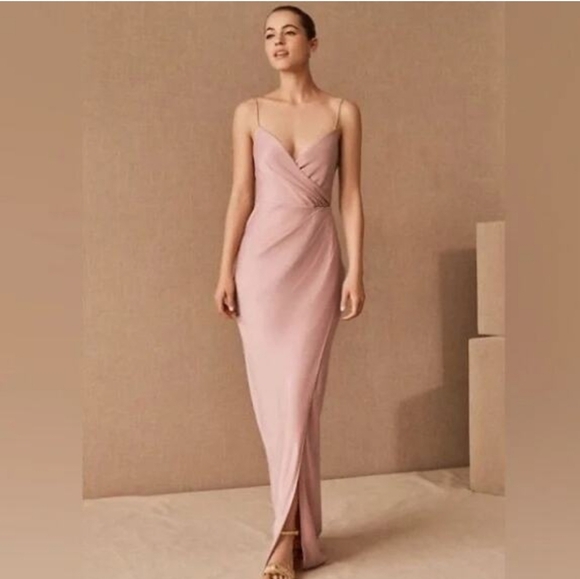 NWT Anthropologie BHLDN Freya Satin Charmeuse Dress